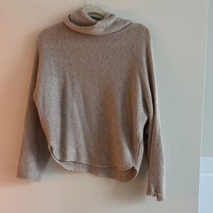 Vince Cozy Tan Cashmere and Wool Women's Sweater